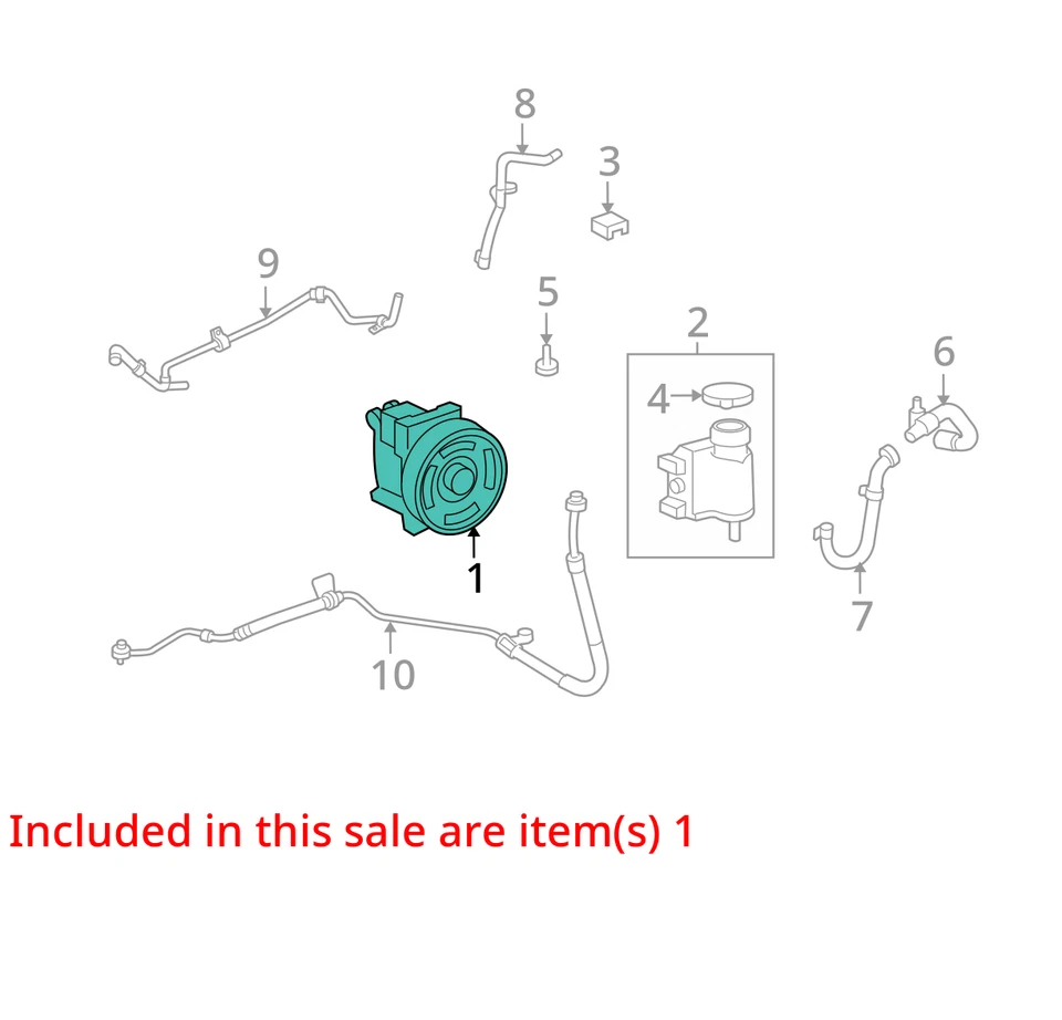 Оригинальный насос колонки гидроусилителя руля 2006-2009 Ford Fusion C7RW1 - Изображение 2 из 3