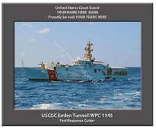 USCGC Emlen Tunnell WPC 1145 Personalized Canvas Ship Photo Coast Guard