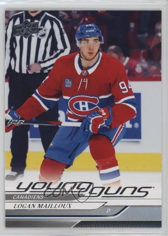 2024-25 Upper Deck Series 1 Young Guns Logan Mailloux #239 Rookie RC