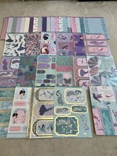 KANBAN Peacocks & Feathers Card Making Kit, A4 Toppers / Backing Sheets, Pad (2)