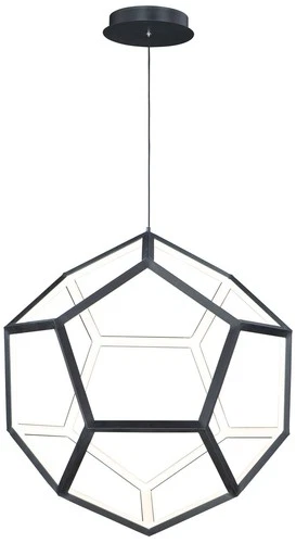 ET2 Penta 22" Wide Black LED Pendant Light - Picture 2 of 6