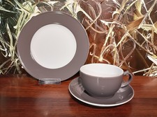 DIBBERN Solid Color - 3 teiliges Kaffeegedeck  - UMBRA * Teller Ø 21cm