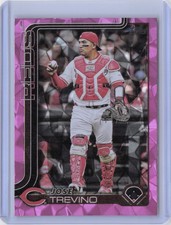 2025 Topps Update Jose Trevino Pink Diamante Foil #US13 Cincinnati Reds