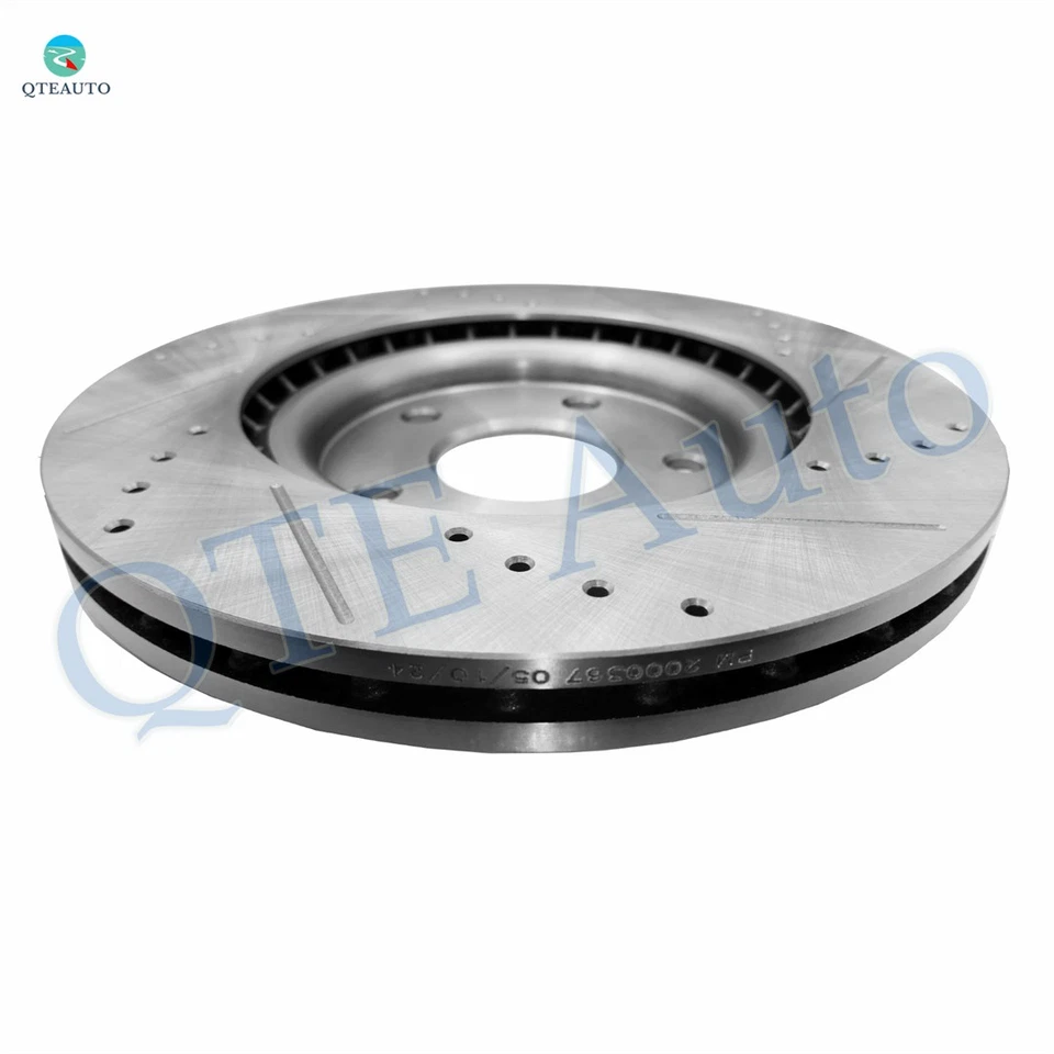 4 Front 330mm-Rear 305mm Drilled Brake Rotors For 2015 Chrysler Town & Country - Image 4 of 4