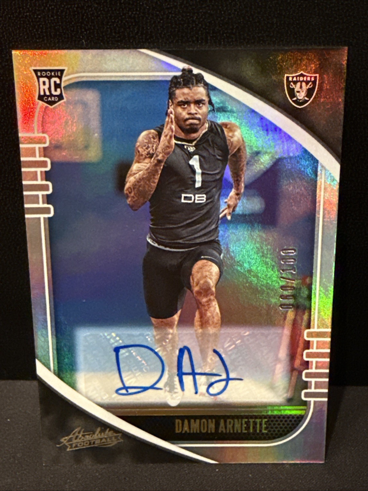 Damon Arnette Panini Absolute #123 Signature-Spectrum