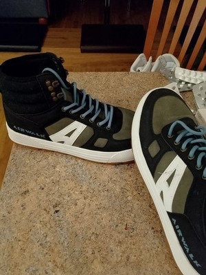 Airwalk Herren High Top Sneaker Sportschuh schwarz/grün/weiß EU 43 UK 9