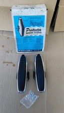 2 Vintage Nos Auto Bumper Guards Aftermarket Chrome Universal Gm Ford Dodge Nash