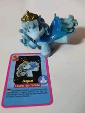 Filly - Pferde mit Krone - Figur m. Karte - Aqua - Zustand sehr gut - 4,5 cm