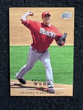 2008 Upper Deck BRANDON WEBB #91 Arizona Diamondbacks (Buy 10 get 10 Free)