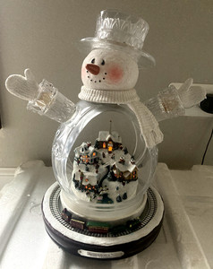 Thomas Kinkade White Christmas Snowman | eBay