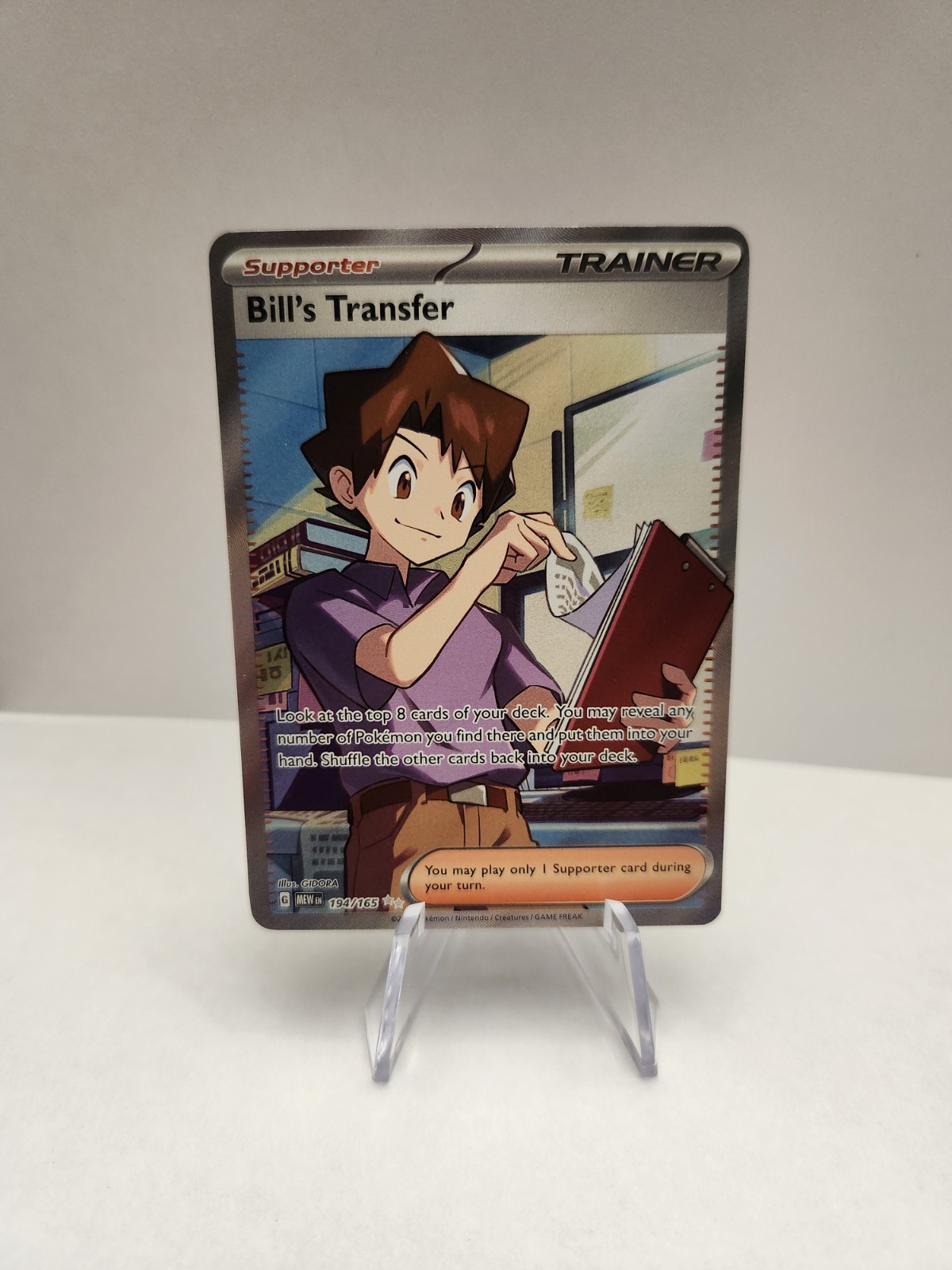Pokemon TCG Scarlet & Violet 151 Bill's Transfer 194/165 Full Art Ultra Rare NM
