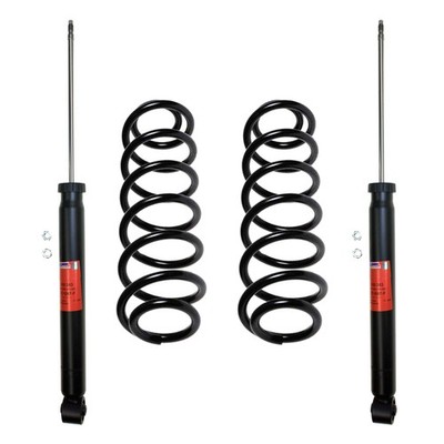 Sachs Rear Shock Absorbers & Lesjofors Coil Springs Kit for Jetta L4 FWD Wagon