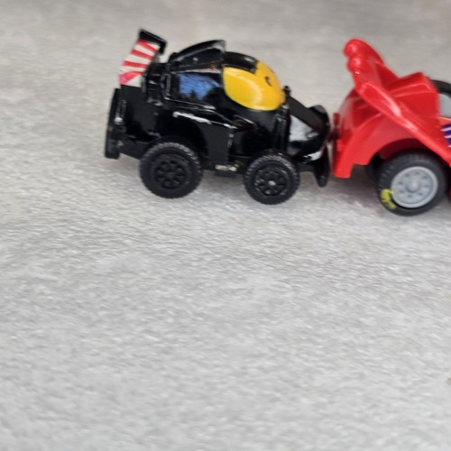 Vintage 80er 90er Turbo Kunststoff Druckguss Miniatur Rennwagen schwarz gelb rot #18 - Bild 9 von 11