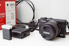 Canon EOS M100 Mirrorless Camera with EF-M 15-45 mm f/3.5-6.3 IS STM Lens READ