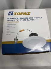 Topaz RTL/633WH/90/D 15W Dimmable LED Retrofit Downlight 5/6  90CRI 50000hrs 120