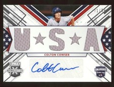 2019 Panini Elite Colton Cowser Auto #71/99 USA Patch #USMS-CC Autograph Extra