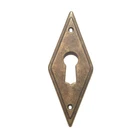 Escutcheon Antique Style Furniture Key Cover Metal Patina 8130/00.01
