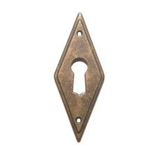 Schl&uuml;sselschild Antik Stil M&ouml;bel Schl&uuml;sselblende Metall Patina 8130/00.01