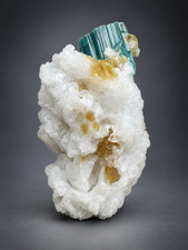 Natural indicolite Tourmaline crystal with Albite & muscovite from Afghanistan