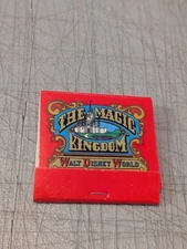 Vintage The Magic Kingdom Walt Disney World Tobacconist Matchbook Unstruck