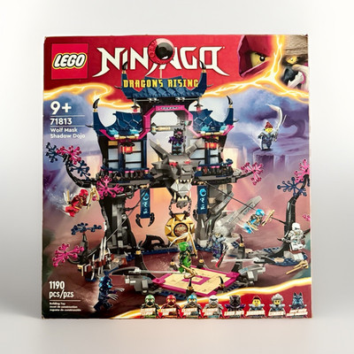 LEGO NINJAGO Dragons Rising Wolf Mask Shadow Dojo #71813 1190pcs 9+ RETIRED set