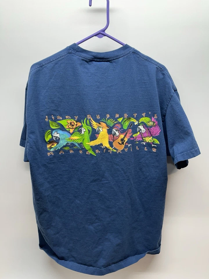 Camiseta De Colección Jimmy Buffett Margaritaville Cabeza de Loro XL ¡ENVÍO RÁPIDO! Foto 4 de 4