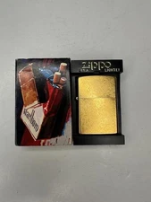 Vintage Zippo Brass Lighter 2003 Marlboro Edition USA Made Windproof Collectible