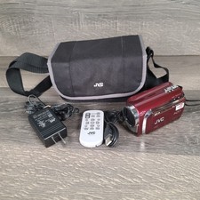 JVC Everio 60GB Micro SD Maroon Model GZ-MG630RU Tested and Works