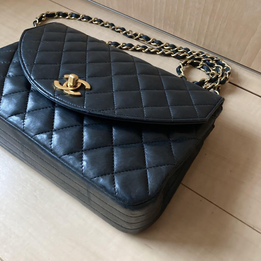 シャネル マトラッセ カーフィア バッグ CHANEL Shoulder bag Matlasse with G card black From Japan | eBay