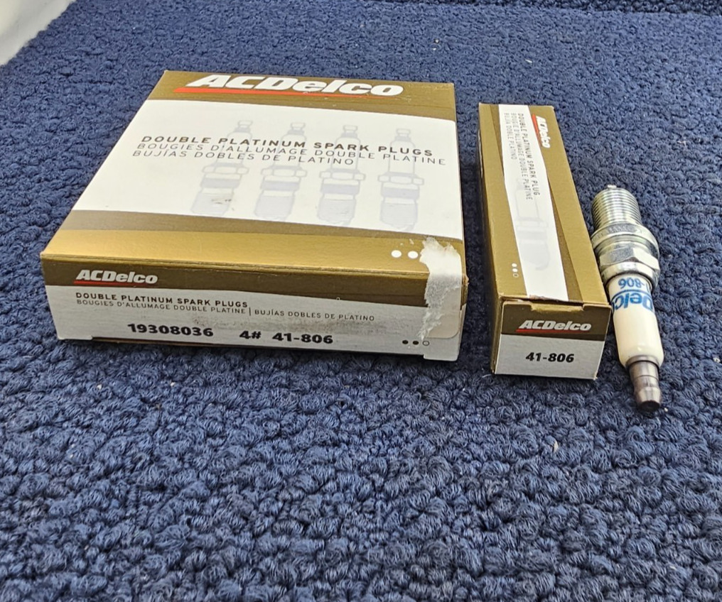 QTY 4 ACDelco 41-806 19308036: Double Platinum Spark Plug Fits 97-03 Acura CL