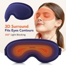 Electric Heated Eye Mask, Warm Eye Compress Mask Vibration Massage for Dry Eyes