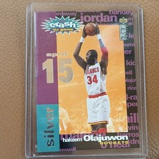 Upper Deck 1995-96 Crash the Game Silver Hakeem Olajuwon #C16 Rockets