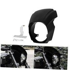 Motorcycle Headlight Fairing Cover Mask Fit For Harley Softail Matte Black
