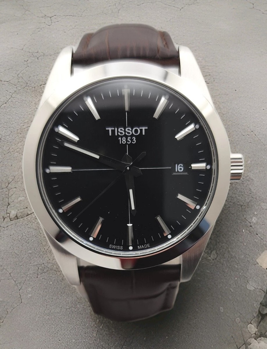 Tissot Gentleman T127.410.16.051.01 Quartz Watch Black Dial