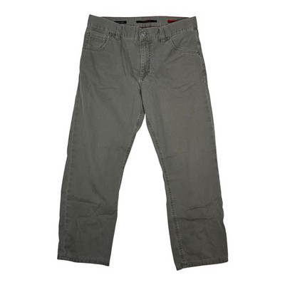 Alberto Stone Pants Mens 31x34 Gray Fadeout Twill Modern Fit Luxury