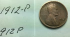 1912 P ; Wheat Penny in Good condition