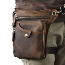 Hiking Waist Pack Leather Drop Leg Bag for Men Women Multi-Purpose Motorcycle...