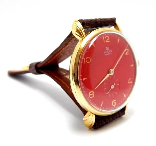 Rolex Vintage Geneve Steel Manual Wind 1940s Large 38mm GP