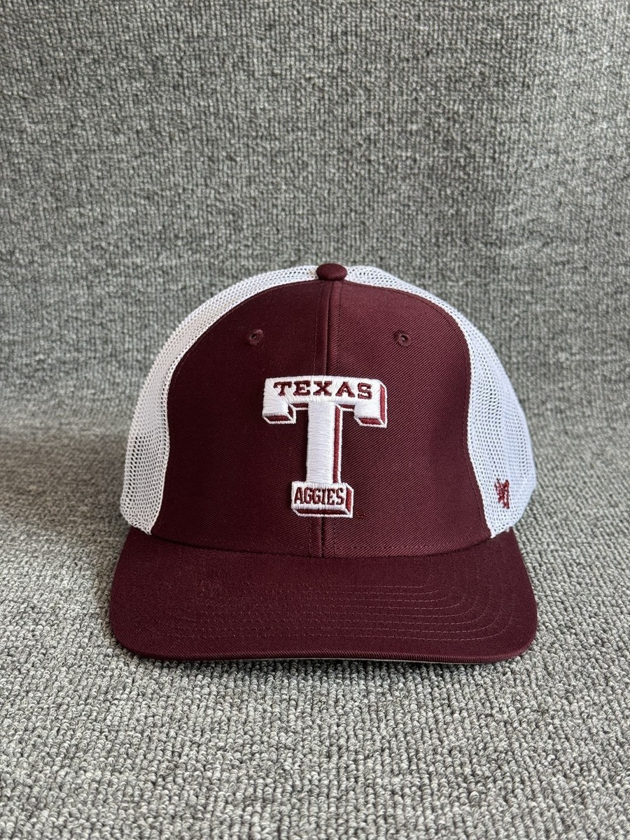 '47 Brand Texas A&M Aggies Trucker Snapback Maroon White One Size Hat