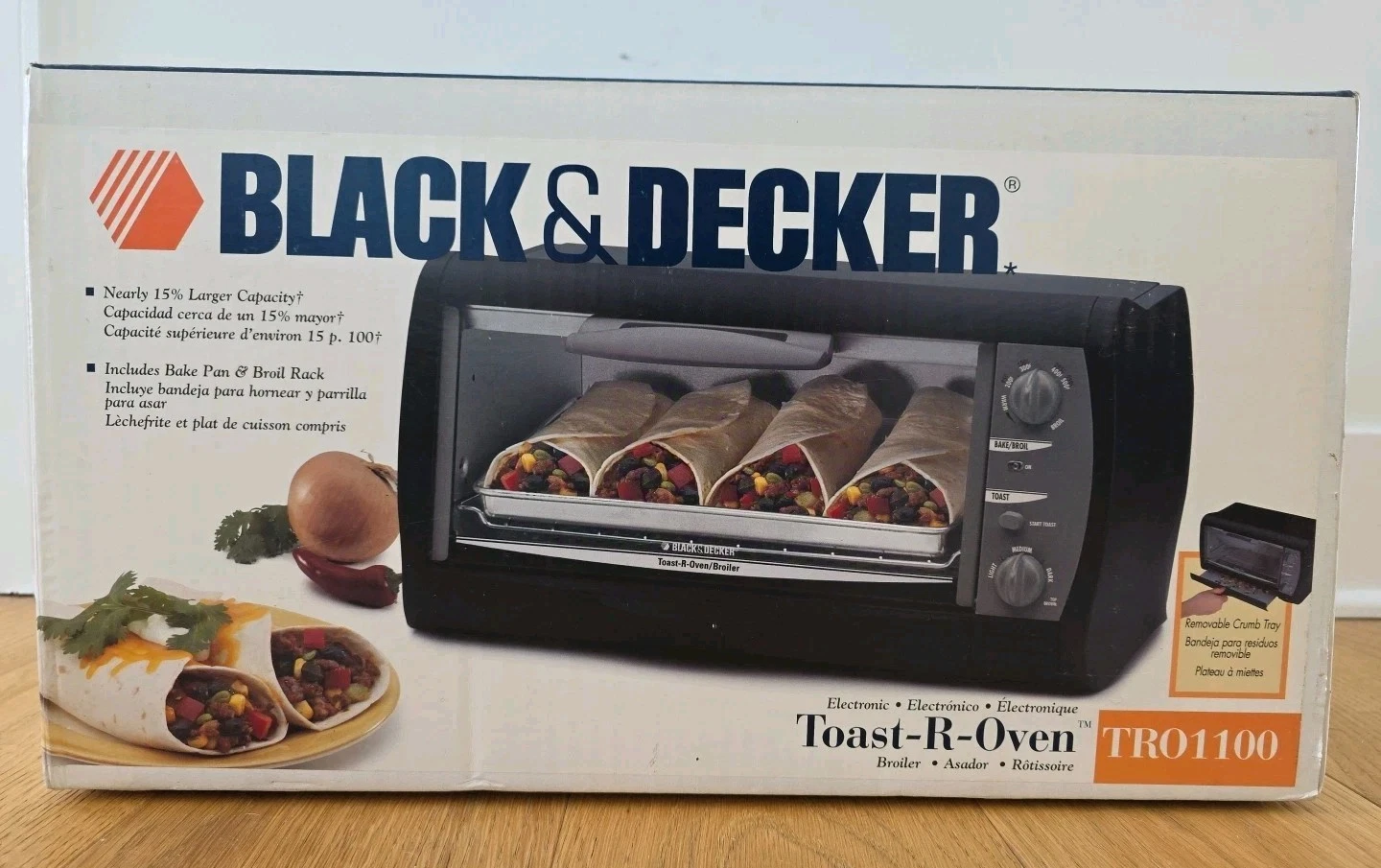 Black & Decker Toast-R-Oven Toaster Oven TRO1100 Black NEW NIB
Opens in a new window or tab