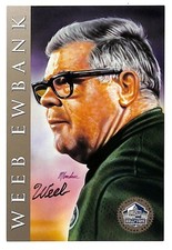 Weeb Ewbank Autographed NFL HOF Series Card Jets /2500