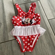 Girls Infant Disney Minnie Mouse Tutu One Piece Swimsuit Infant 6-9 Months