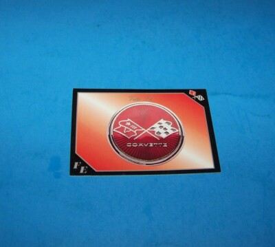 Corvette Flag Emblem 75 & 76 Trading Card from ''Inaugural Edition Vette Set''