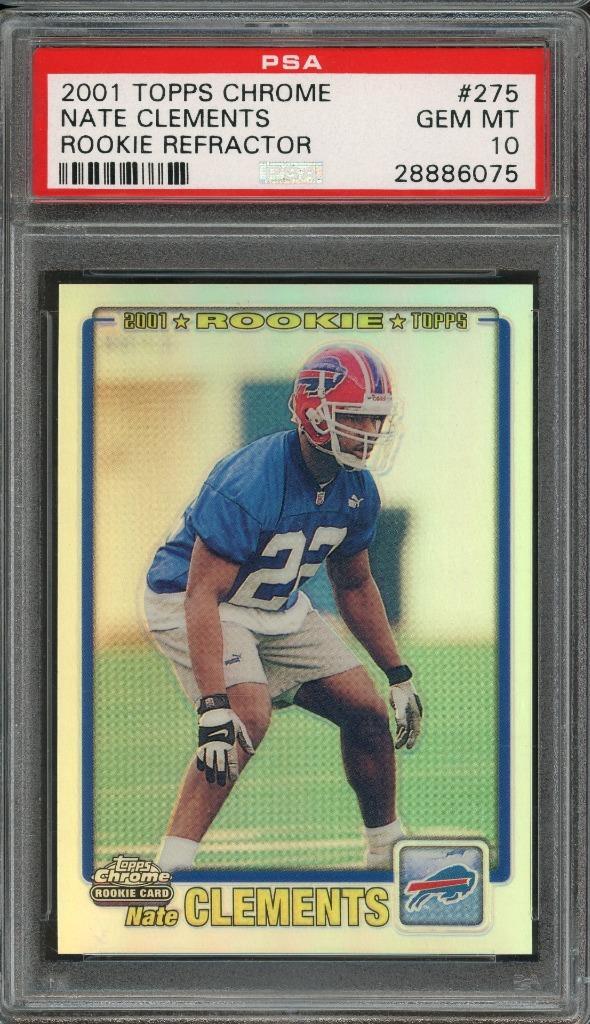 Nate Clements Topps Chrome #275 Rookie Refractor