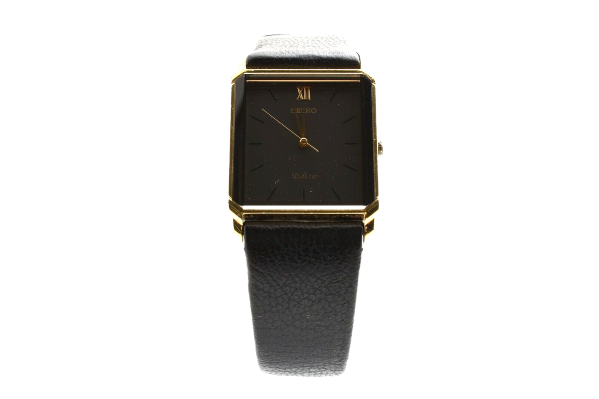 【Doiya san】SEIKO Dolce 5S21-5A20 Vintage [Exc+5] SEIKO Dolce 5S21-5A20 Tank Square Black