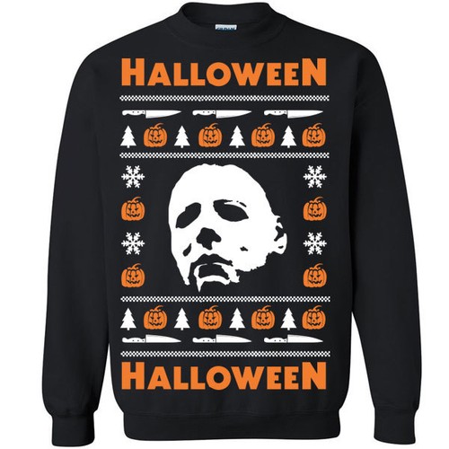 650 Halloween Crew Sweatshirt Ugly 