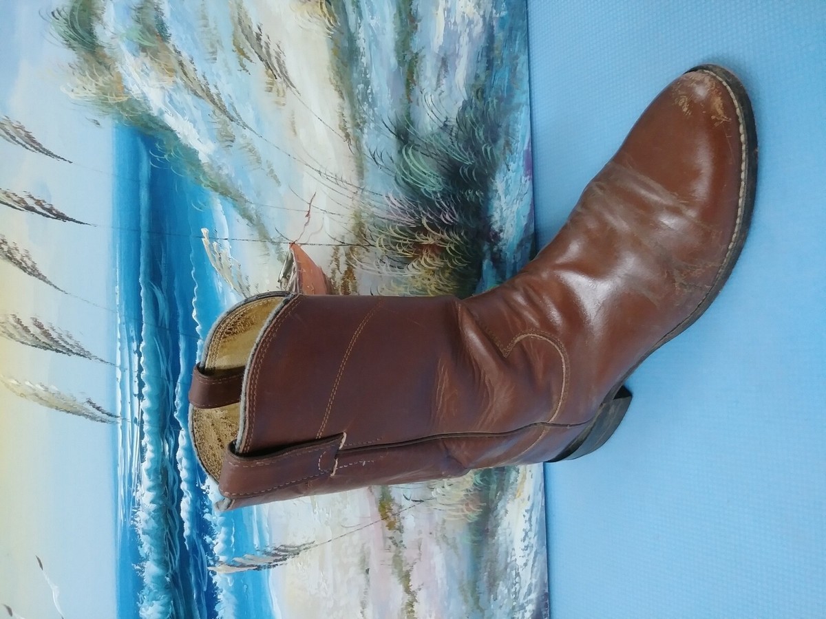 Justin Boots Roper Style Leather Size 8.5D Style 3404 Vintage Justin Roper Dress Boots 3714/ | Mercari main image 2