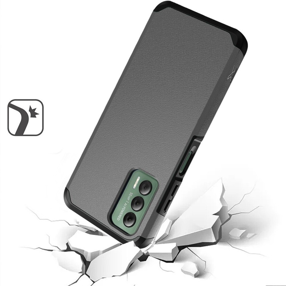 For Cricket Outlast U680AC ShockProof Hybrid Case Phone Cover