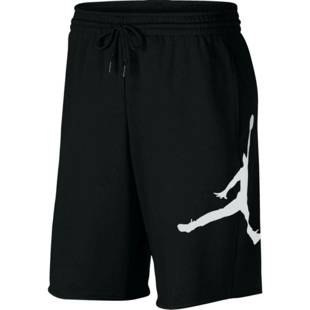 Short polaire logo Nike Jordan Jumpman noir blanc pour hommes grand XL 2XL 3XL N