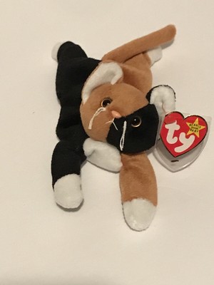 ty Original Beanie Baby Chip the Calico Black Brown White Kitty 1996 8421041213 | eBay